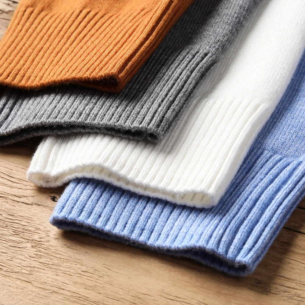 2022 Новият есенно-зимния мъжки топъл пуловер с висока воротом, висококачествен и модерен случайни удобен пуловер, дебел пуловер, мъжки марка3
