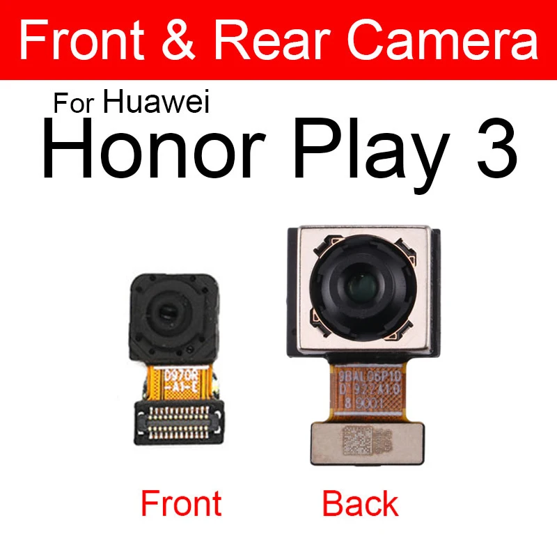 Предната и Задната основната камера за Huawei Honor X10 X10Max Play 3 задната голяма сверхширокая малка камера предна камера резервни части за ремонт на1
