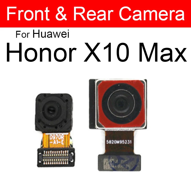 Предната и Задната основната камера за Huawei Honor X10 X10Max Play 3 задната голяма сверхширокая малка камера предна камера резервни части за ремонт на3