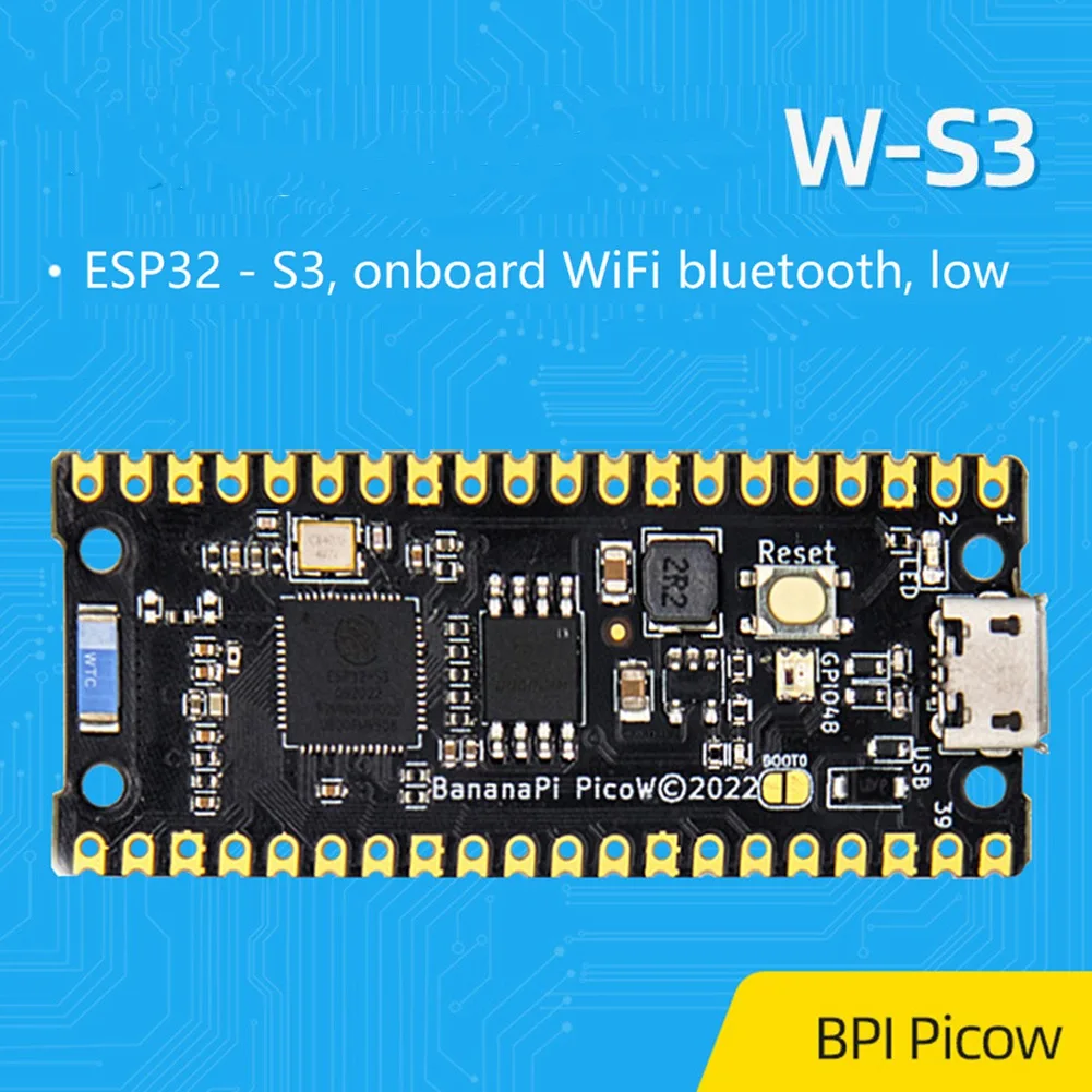 За таксите, Banana PI PicoW-S3 Wifi Bluetooth Нискоенергийна Микроконтролер ESP32-S3 Платка за развитие с USB-кабел1
