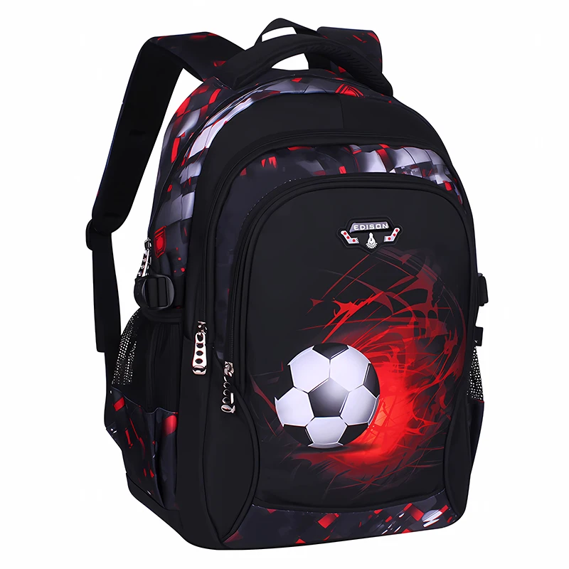 Детска раница с принтом футболно аниме, училищна чанта, раница за пътуване, футболна училищна чанта за тийнейджъри, водоустойчива раница1