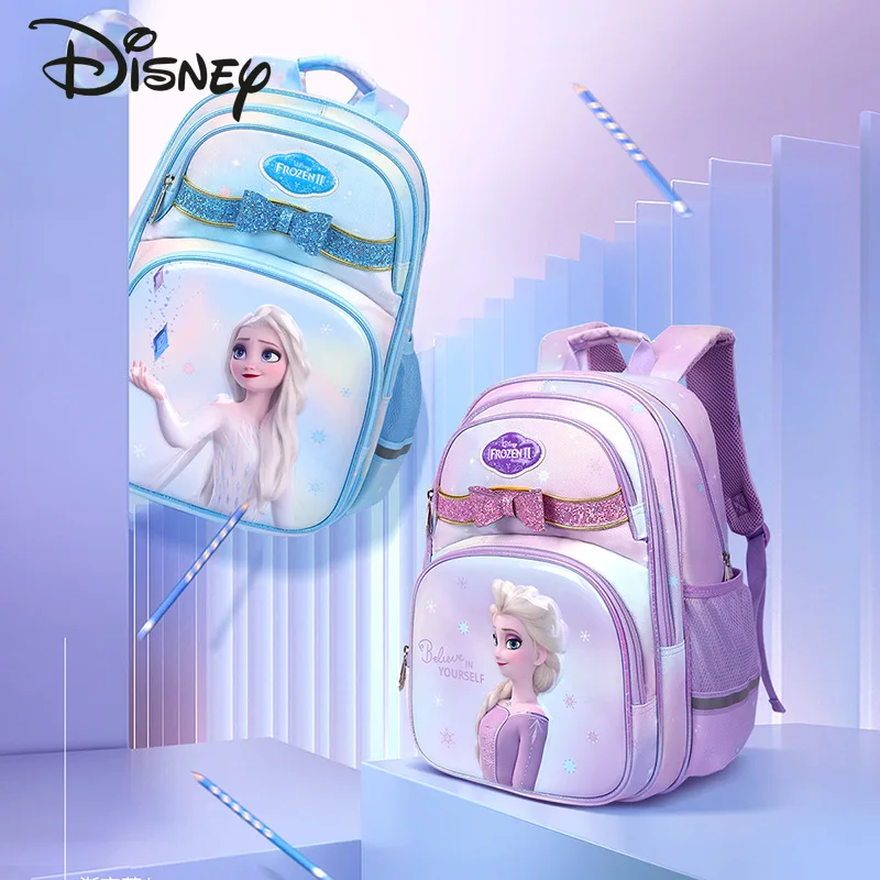 Нов училищен раница Disney за момичета, Модерен Висококачествен Ученическа раница с Голям Капацитет, Cartoony Лека Жена раница0