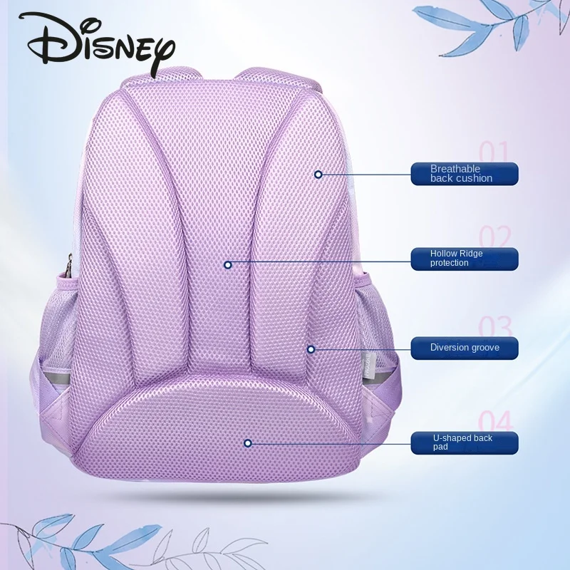Нов училищен раница Disney за момичета, Модерен Висококачествен Ученическа раница с Голям Капацитет, Cartoony Лека Жена раница4