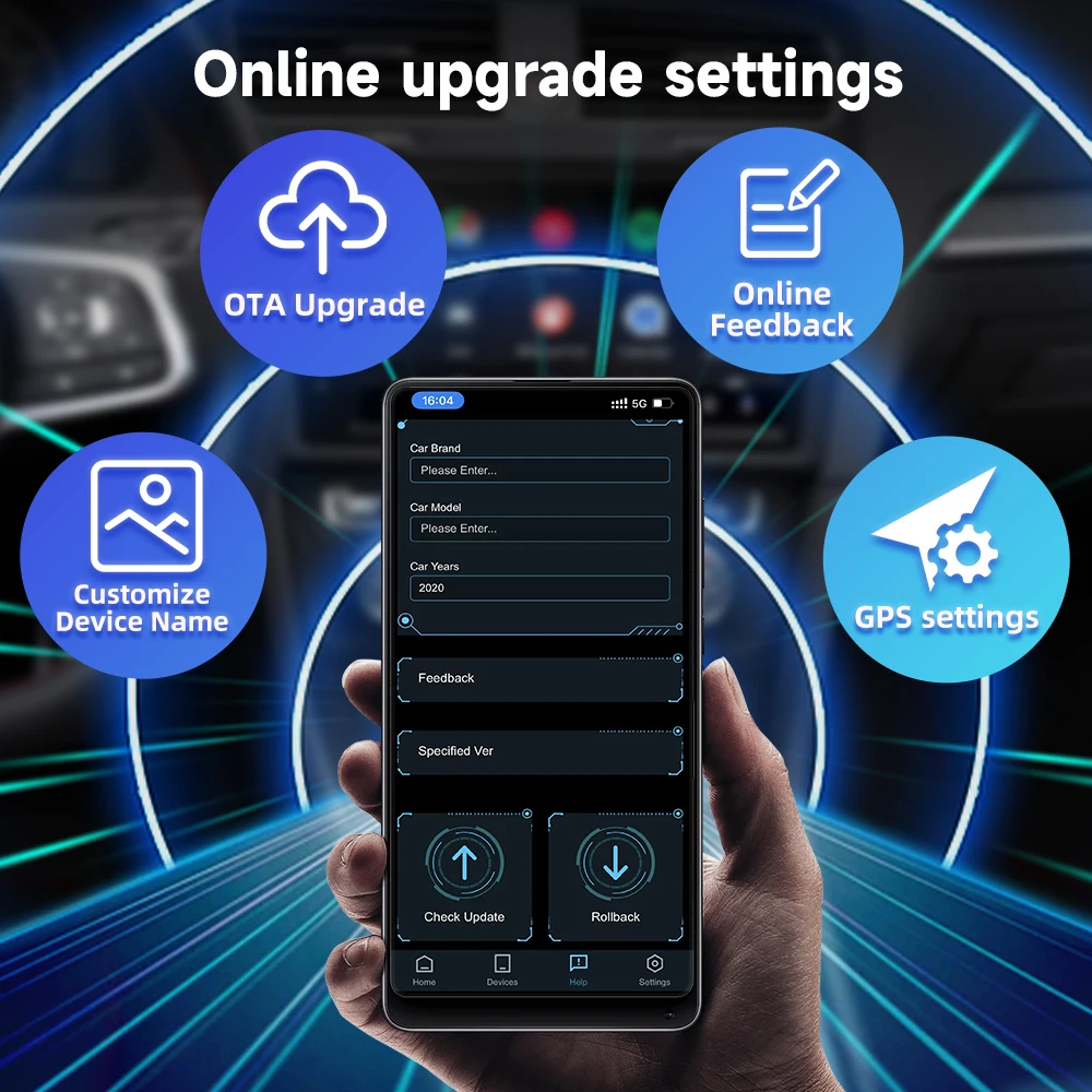 Авто 2air Apple CarPlay Мини Безжичен Адаптер Android USB Автоматичен Ключ 2 в 1 за Toyota, Mazda, Nissan, Citroen, Audi Benz Ford Kia4