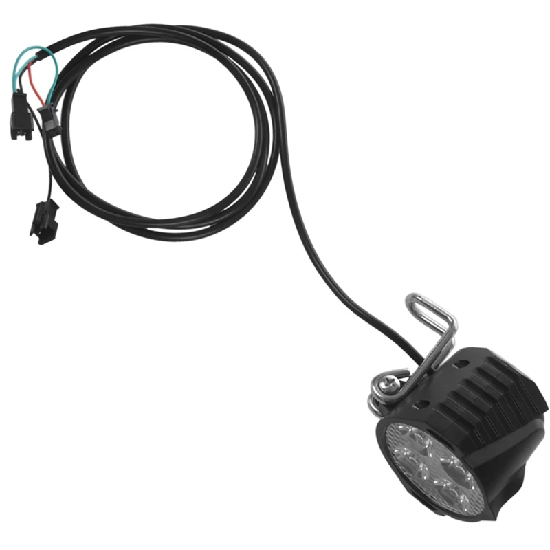 6X led главоболие фенер за электровелосипеда 12 24 36 48 60 72 В, велосипеди фенер с говорител, водоустойчив преден фар1