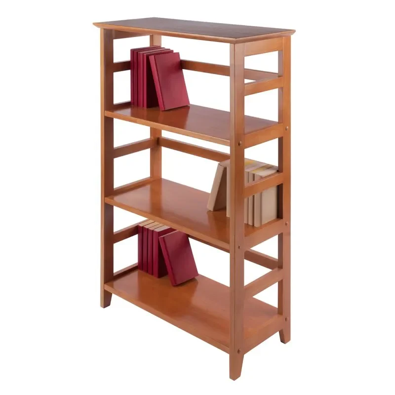Bookshelf Winsome Wood Studio от 3 секции, тапицерия от бор меден цвят5