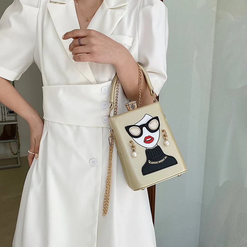Модни чанти за жени 2023, нова луксозна дизайнерска чанта, висококачествена кожена верижка за партита, индивидуалност, сладка женствена чанта през рамо2