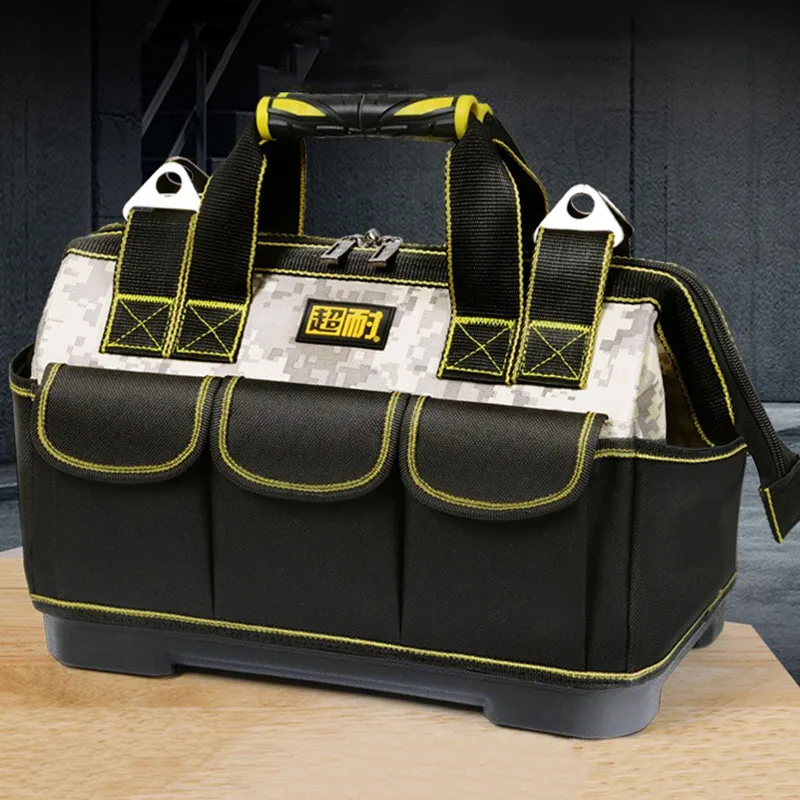 Куфар за работни инструменти, водоустойчива чанта-органайзер за инструменти на многофункционални инструменти, преносими чанти за монтаж инструменти, електроматериали, куфар за инструменти0