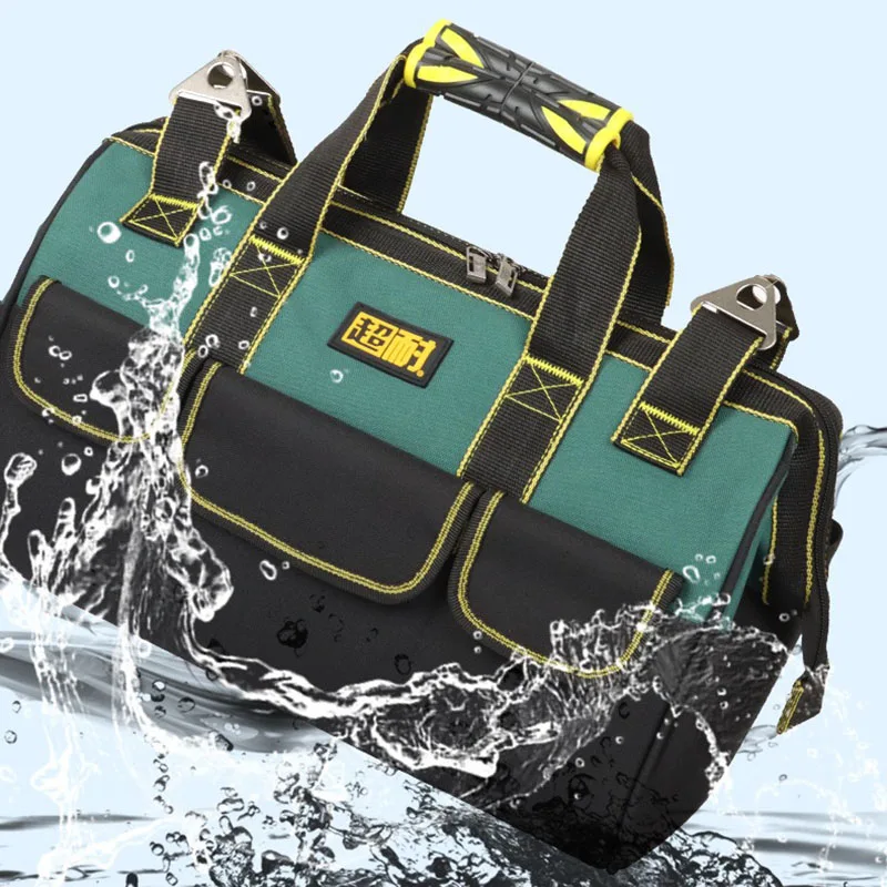Куфар за работни инструменти, водоустойчива чанта-органайзер за инструменти на многофункционални инструменти, преносими чанти за монтаж инструменти, електроматериали, куфар за инструменти2