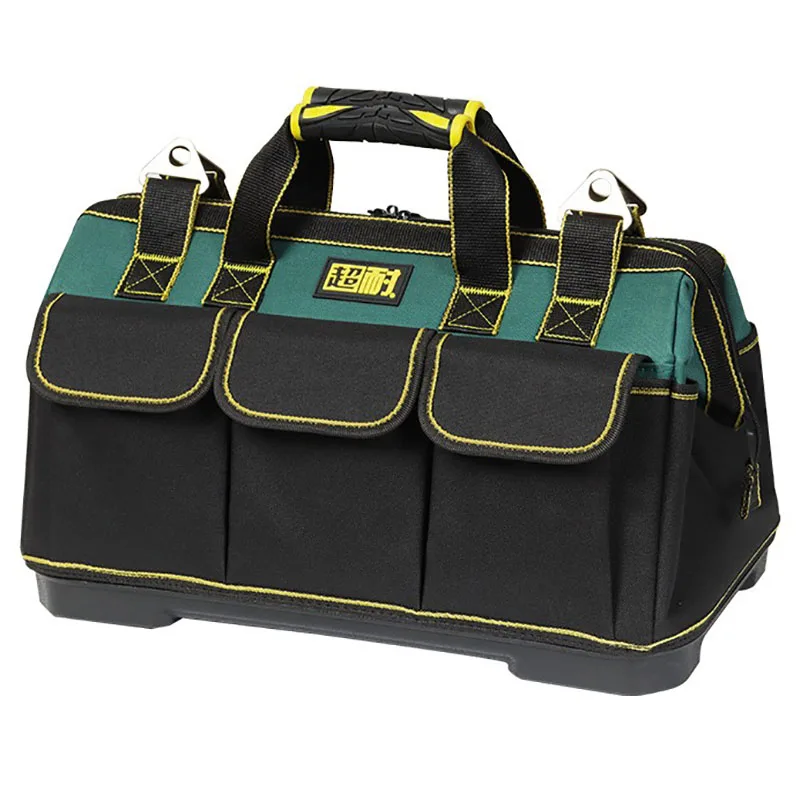 Куфар за работни инструменти, водоустойчива чанта-органайзер за инструменти на многофункционални инструменти, преносими чанти за монтаж инструменти, електроматериали, куфар за инструменти5