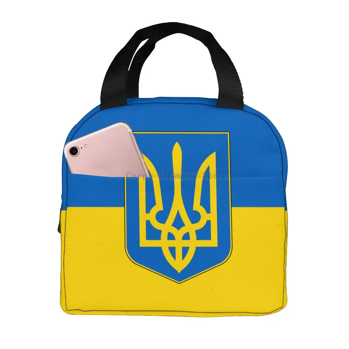 Чанта за обяд с флага на Украйна, термоизолированный обяд-бокс, чанта-хладилник, чанта за bento, контейнер за обяд, чанта за съхранение на продукти1