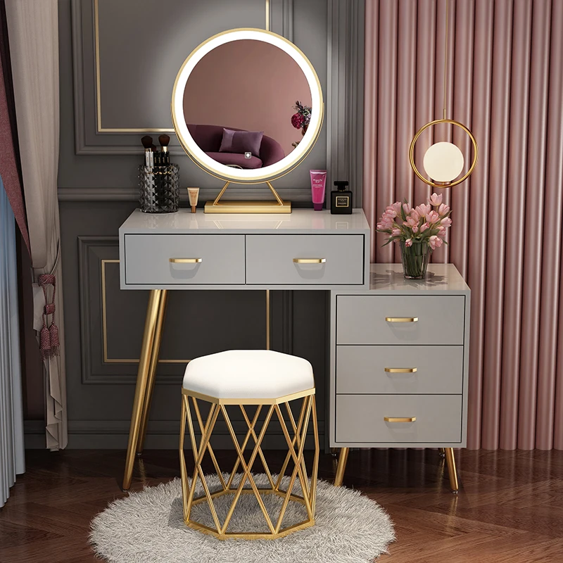 Тоалетка с огледало, мебели за спални, модерни и луксозни скринове за дома, Nordic Ins, гардероб, стол, украса Penteadeiras5