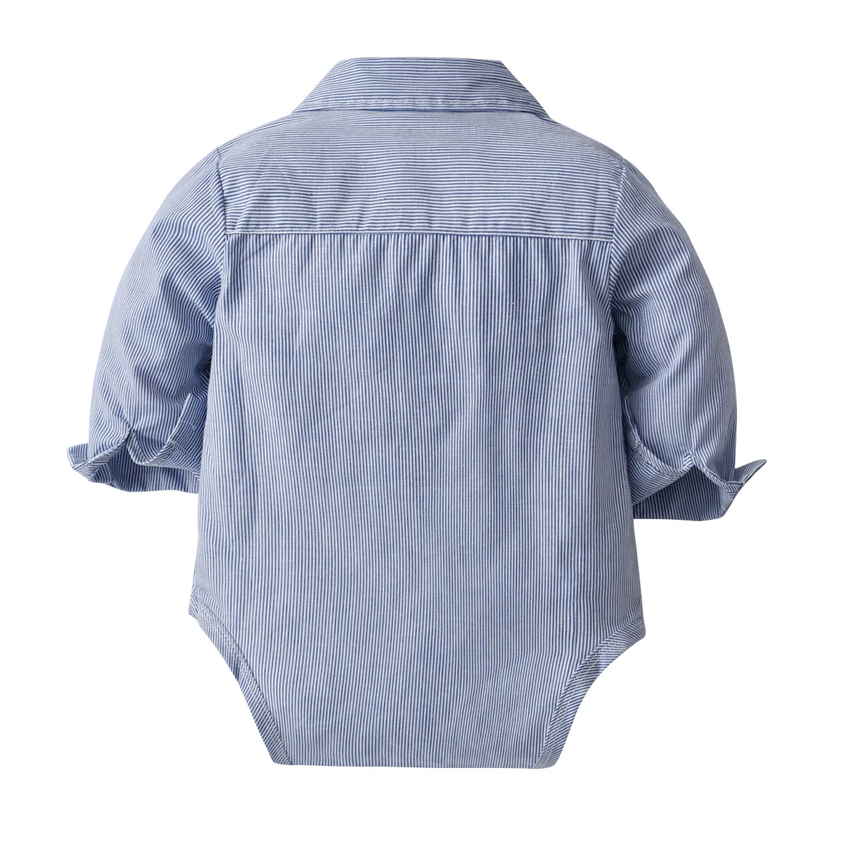 Есенното Облекло на лента, за по-Малките момчета, Гащеризон с лък + Панталон + Колан, 4 бр./компл., Детска Синя дрехи за новородени3