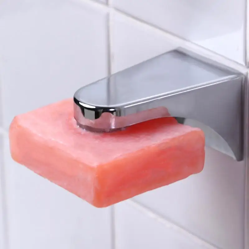 Окачен държач за сапун в банята, самозалепващи препарат за съдове с магнит, монтиран на стената, висящи поставки за сапун, захранващи сапун за баня4