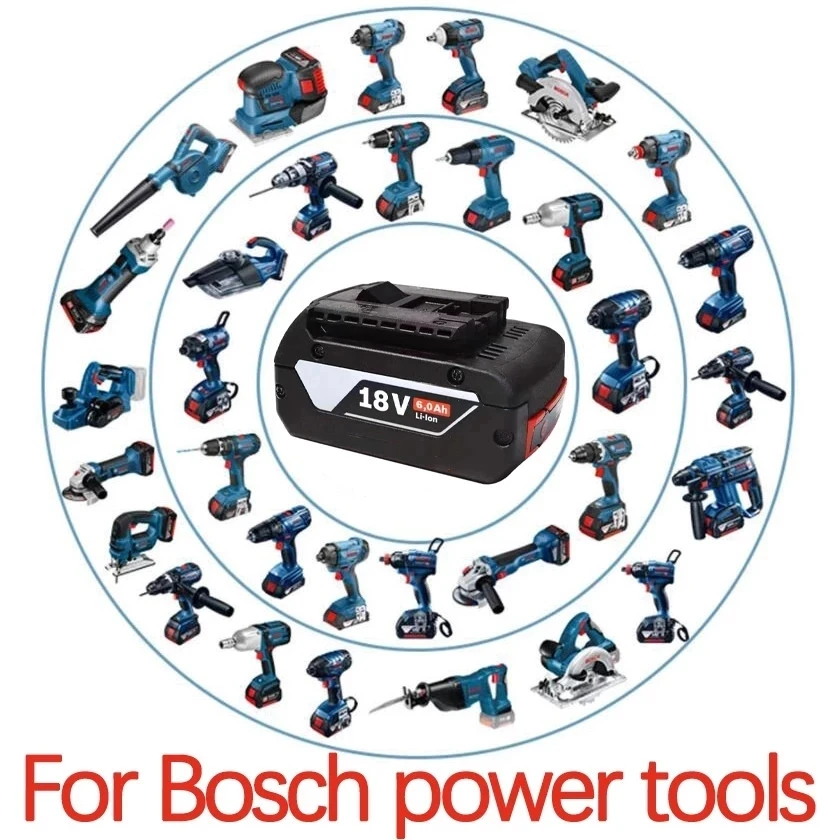 1-3PSC 18V Batterie Für Bosch GBA 18V 6,0 Ah Lithium-BAT609 BAT610G BAT618 BAT618G 17618-01 + ladegerät2