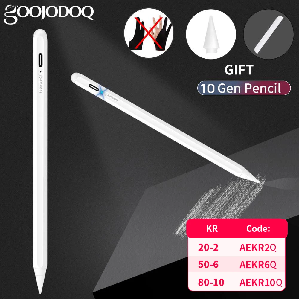 За iPad молив с нарушения в дланта на ръката си писалка за Apple Pencil 2 1 iPad Pen Pro 11 12.9 2018 - 2022 Mini 6 за Apple Pencils0