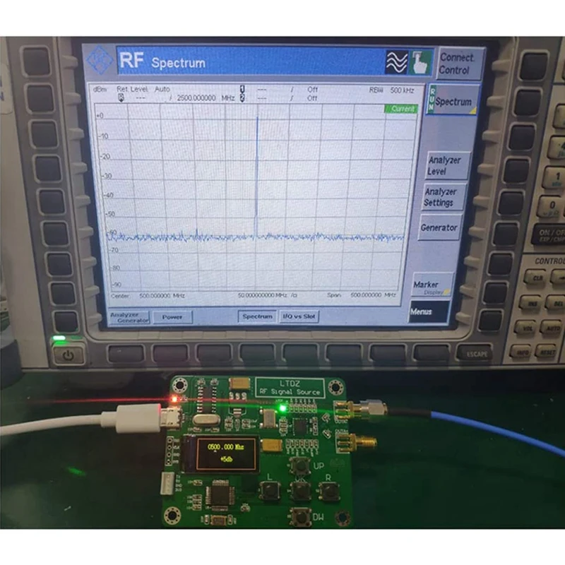 LTDZ MAX2870 STM32 23,5-6000 Mhz Модул на Източника на сигнала се захранва от USB 5 В Честотата и Режима на Аксесоар1