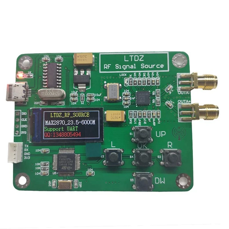 LTDZ MAX2870 STM32 23,5-6000 Mhz Модул на Източника на сигнала се захранва от USB 5 В Честотата и Режима на Аксесоар5