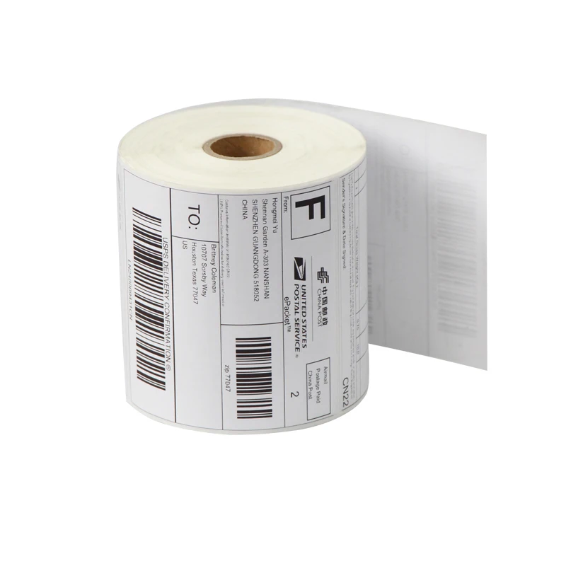 Адресни самозалепващи етикети етикети 100*100 мм * 500 листа термобумаги за залепване на етикети на едро на по-добра цена2