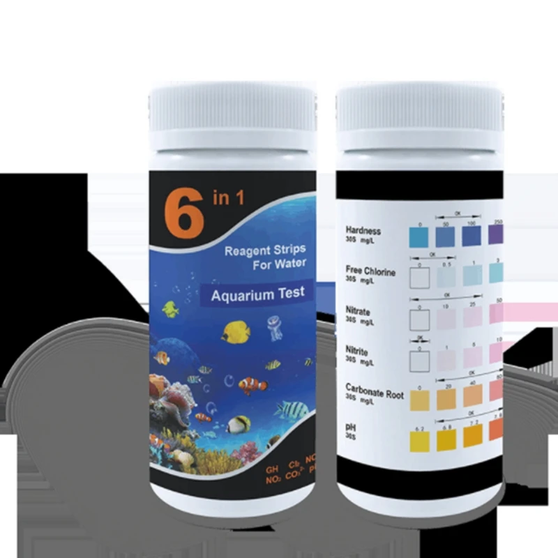 6 в 1 професионален тест-ленти за вода 50 Басейн аквариум3