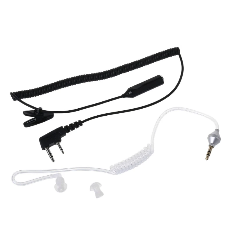 2-за контакт микрофон слушалки ПР с въздушна акустична тръба 3.5 мм за слушалки Baofeng UV-5R 888s0