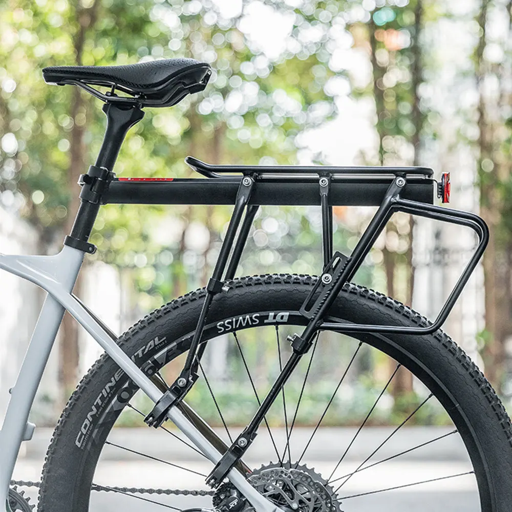 ROCKBROS 601-12, велосипедна свалящ се быстросъемная задната стойка за велосипед, много издръжлив алуминиев, държач за велосипед МТВ, багажника1