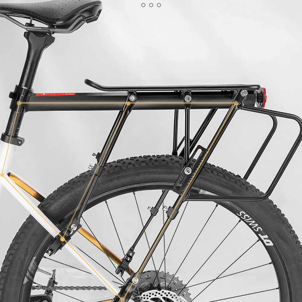 ROCKBROS 601-12, велосипедна свалящ се быстросъемная задната стойка за велосипед, много издръжлив алуминиев, държач за велосипед МТВ, багажника3