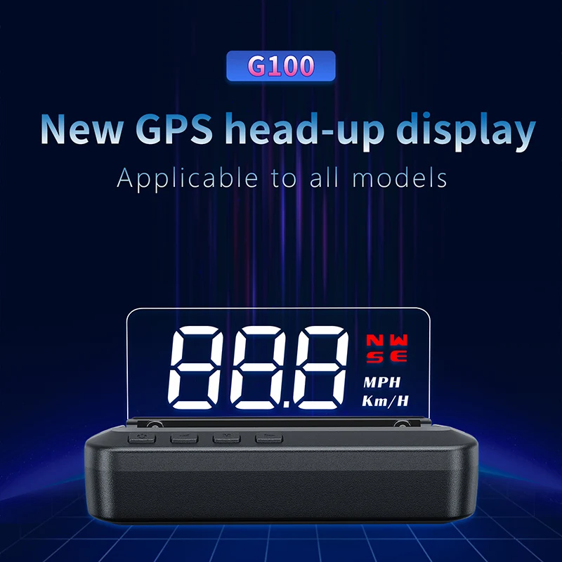 Кола на универсален цифров GPS-измерване на скоростта на Hud Heads Up Display Предупреждение за превишаване на скоростта и умора Многофункционални уреди за интериор на автомобили1