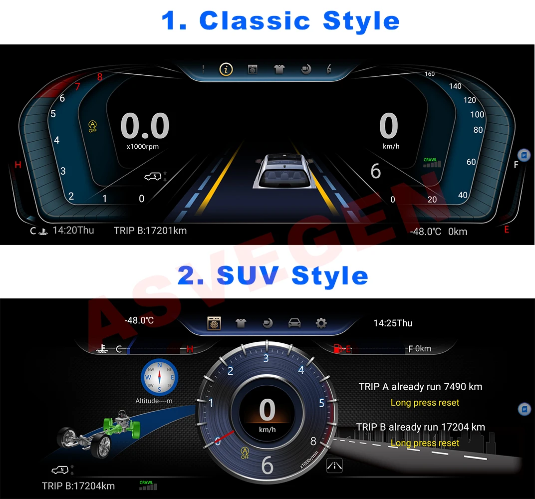 За Toyota RAV4 2019-2020 LCD табло с пълна LCD уред, панел на арматурното табло в събирането, авто навигация мултимедиен плеър1