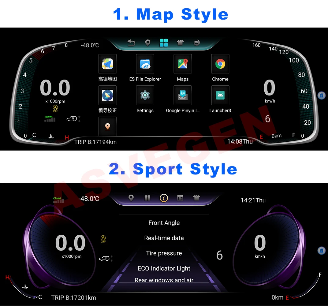 За Toyota RAV4 2019-2020 LCD табло с пълна LCD уред, панел на арматурното табло в събирането, авто навигация мултимедиен плеър2