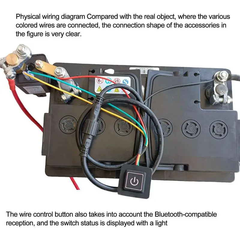 Реле със сензор за напрежението, автоматичен прекъсвач на батерията със син зъб, за защита от кражба на кола5
