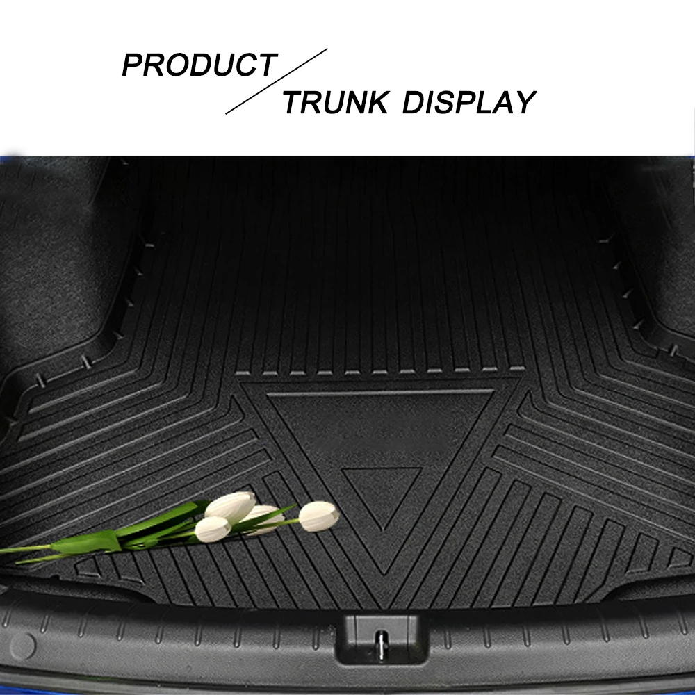 Постелки за багажник на кола TPE за Lexus CT 2011-2017 Гумена карго подложка, стойност на лазер, водоустойчиви защитни облицовки0