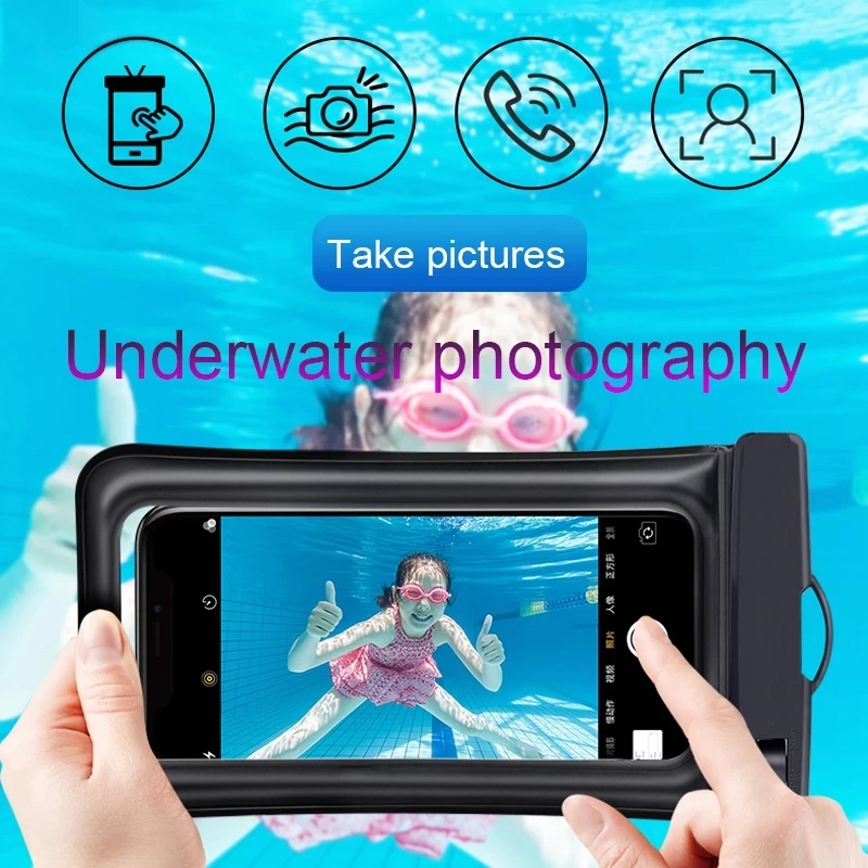 10шт IP68 въздушна възглавница за Водоустойчив калъф за телефон Водоустойчива чанта за плуване калъф за iPhone 13 12 11 14 Pro Max X XS Samsung S22 Huawei, Xiaomi5