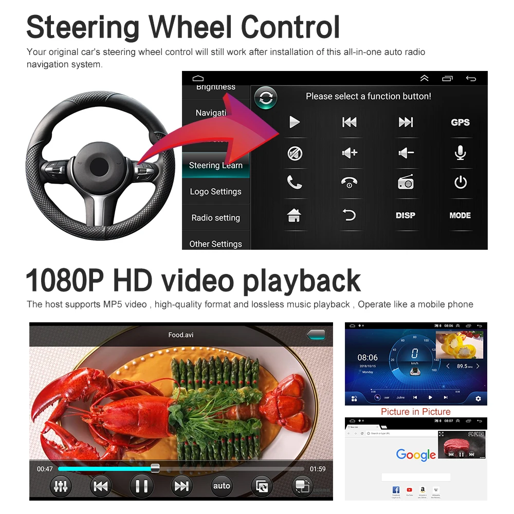За Suzuki Swift 2011-2015 радиото в автомобила 9 инча 2 Din Android 4G Carplay мултимедиен плейър, GPS навигация Bluetooth, WIFI главното устройство4