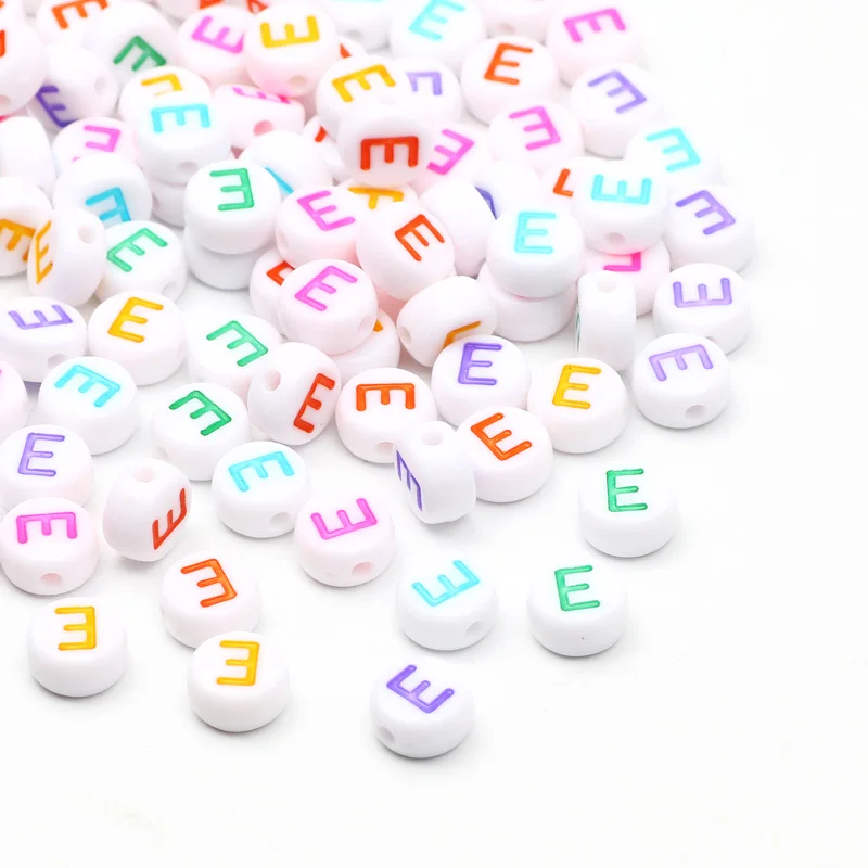 7x4 mm Цветни Кръгли Букви от Азбуката A-Z Акрилни Свободни Мъниста-Разделители за Бижута направи си Сам Гривна Колие Hanmdade Accessorie5