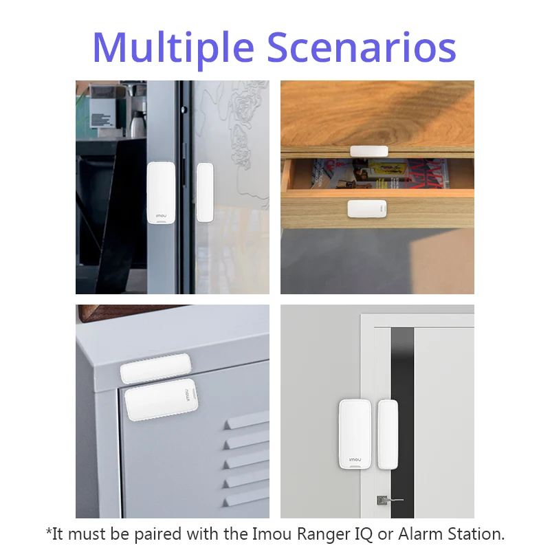 IMOU Smart 433 Mhz Безжичен Вратата Прозорец Магнитен Сензор Детектор за На Закрито За Домашни Алармени системи (батерии в комплекта не са включени)3