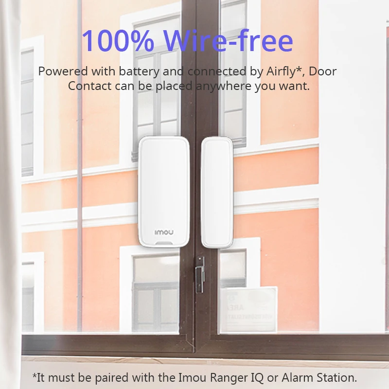 IMOU Smart 433 Mhz Безжичен Вратата Прозорец Магнитен Сензор Детектор за На Закрито За Домашни Алармени системи (батерии в комплекта не са включени)5