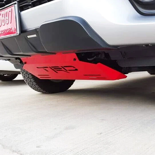 Защитно тампон преден двигателя на OEM от червена стомана TRD Toyota Hilux Fortuner 2015-20205