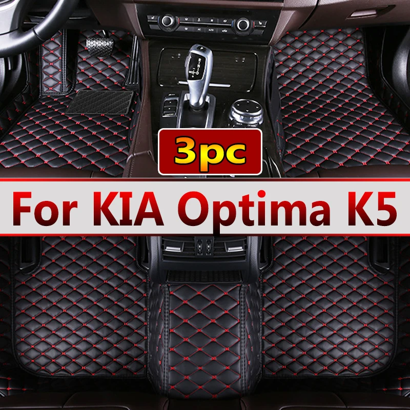 Автомобилни постелки LHD, непромокаеми кожени килими за KIA Optima K5 2015 2014 2013 2012 2011, автоаксесоари, изтривалки по поръчка0