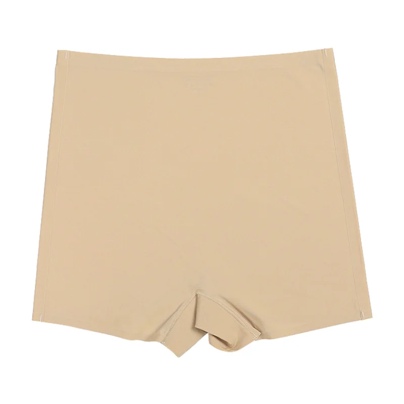 Дамски секси защитни шорти под пола, дышащее бельо, безшевни боксерки с висока талия, къси панталони от ледената коприна, голям размер2