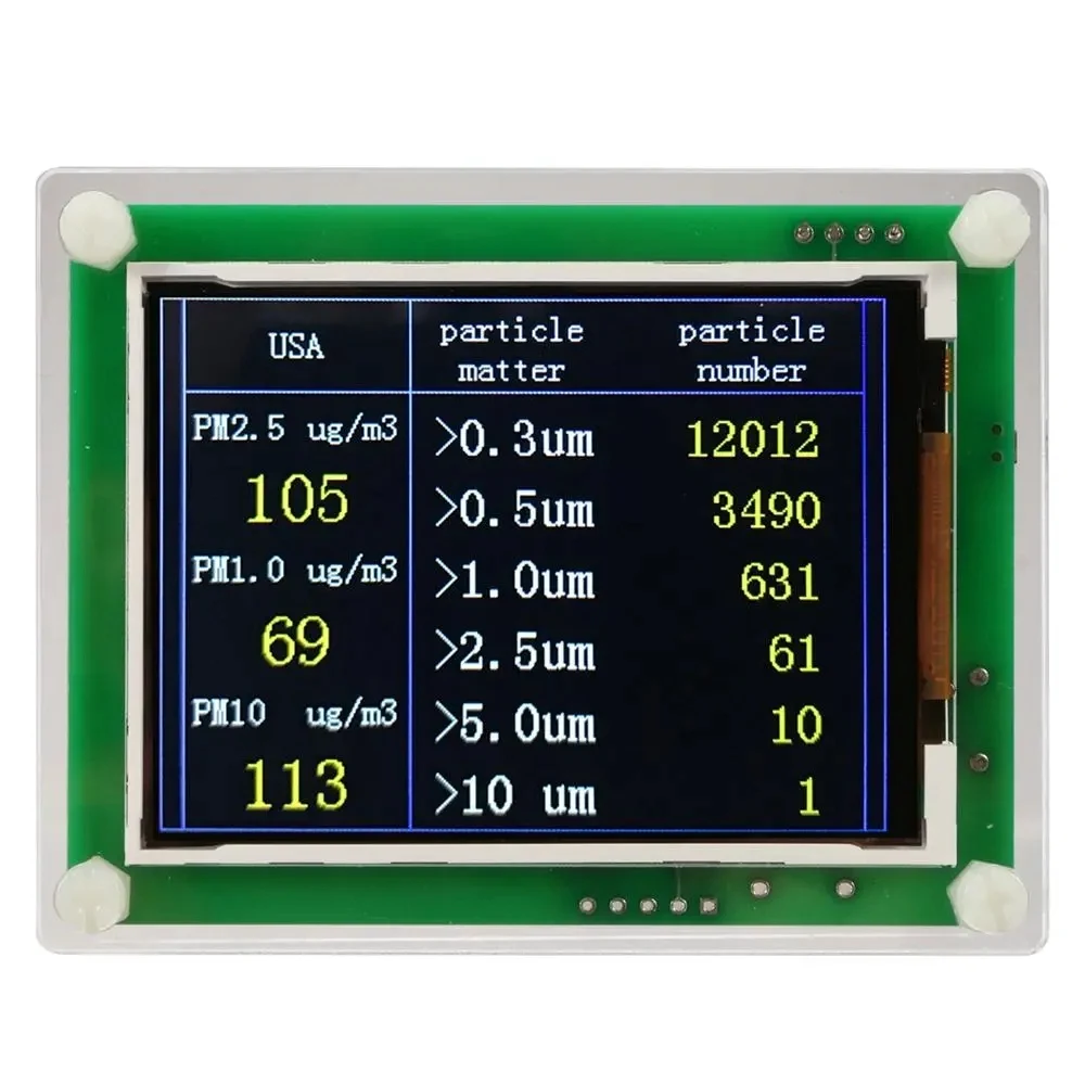 PM1.0 ФПЧ2.5 PM10 Модул за детектор на качеството на въздуха Сензор за прах детектор тестер Поддръжка мониторинг на експортните данни2