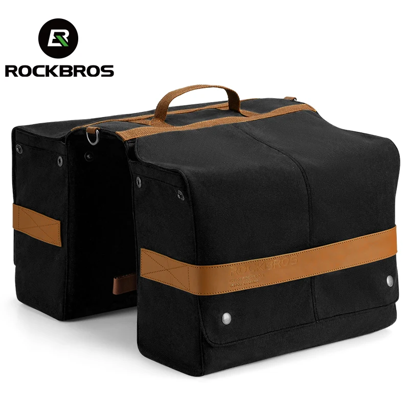 Чанта за задна седалка на велосипеда ROCKBROS, ретро-опаковка за рафтове, 2 в 1, чанта за пътищата, планинско колоездене, чанта за съхранение под наем на дълги разстояния0