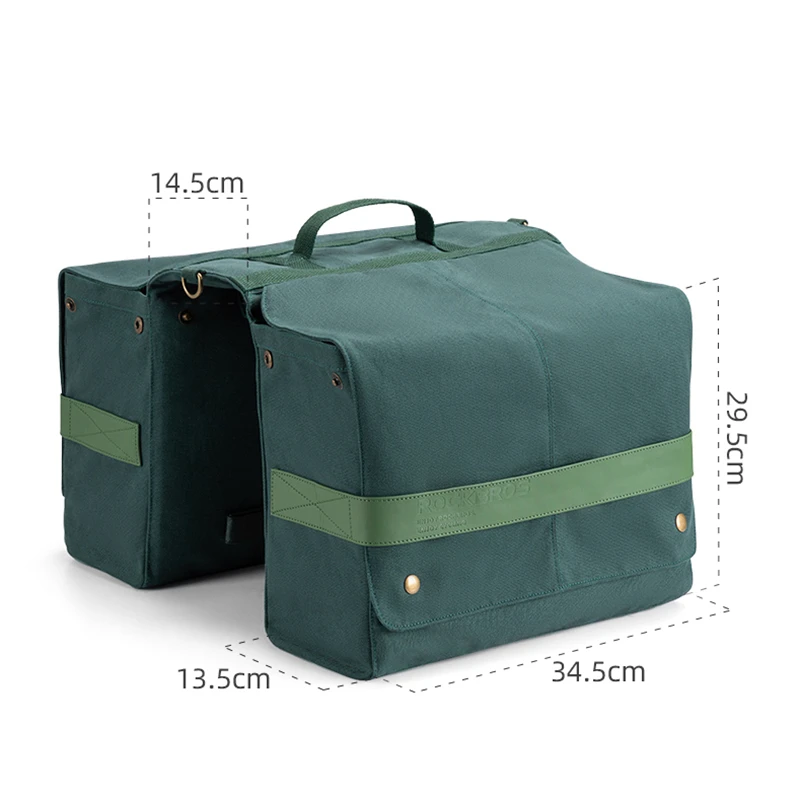 Чанта за задна седалка на велосипеда ROCKBROS, ретро-опаковка за рафтове, 2 в 1, чанта за пътищата, планинско колоездене, чанта за съхранение под наем на дълги разстояния5