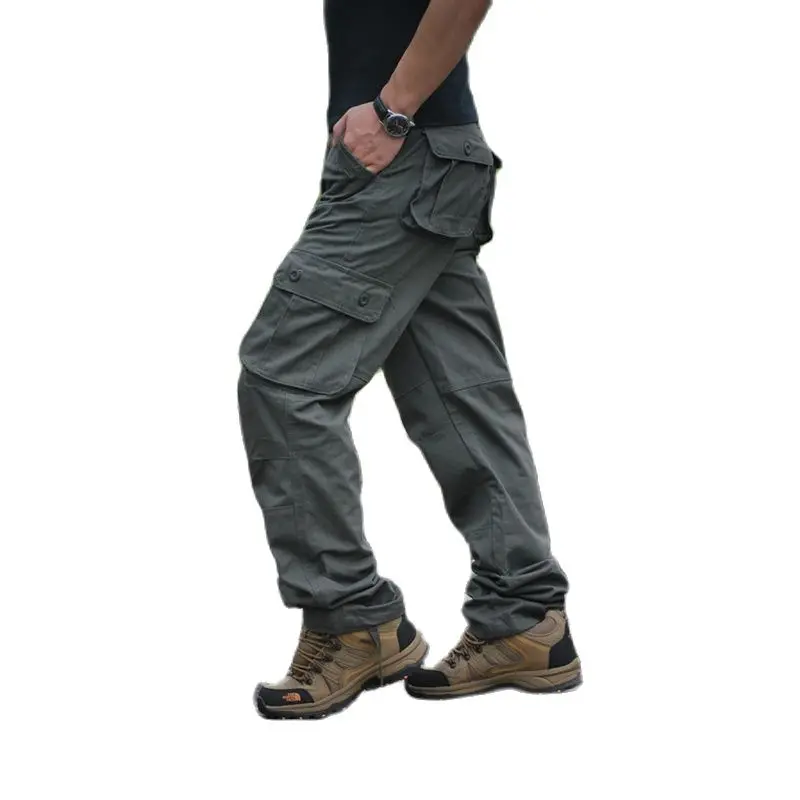 Мъжки Панталони-Карго, Мъжки Ежедневни Панталони с много Джобове, Военни Тактически Панталони Големи размери 44, Мъжки Връхни Дрехи, Dr. прави Панталони, Дълги Панталони3