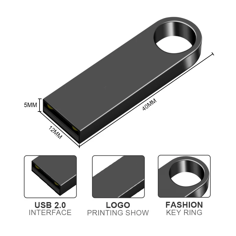 Многоцветен нов USB устройство Metal 2.0 Pendrive 128 GB USB устройство Pen 2.0 High Speed 64 GB 32 GB Безплатно персонализирано лого4