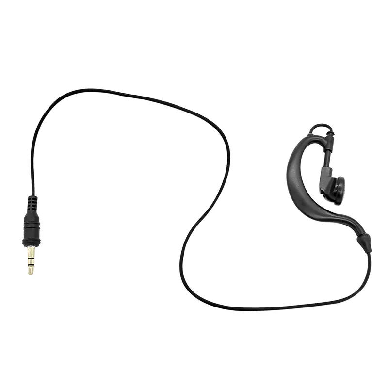3.5 мм, само за слушане, прав щекер, тактическа слушалки G-образна форма, леко ухото на куката, слушалка, за да радиоприемник, през високоговорител, микрофон (2 бр.)2