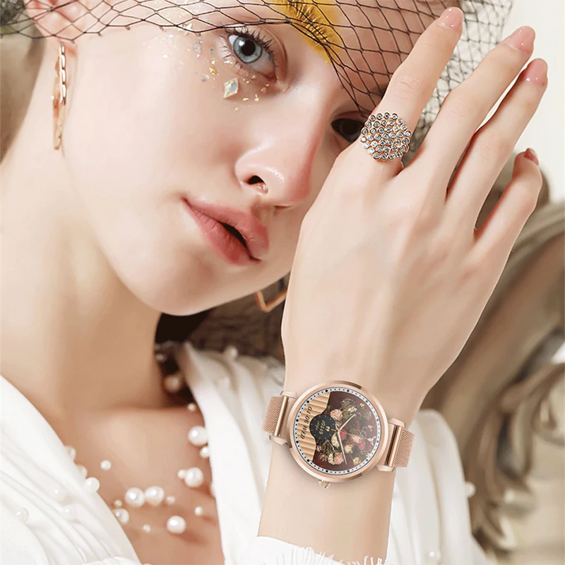 2023 AMOLED смарт дамски часовници с метален корпус, гривна за здраве, дамски часовници с напомняне за разговор, IP68, водоустойчиви дамски умен часовник + добра опаковка3