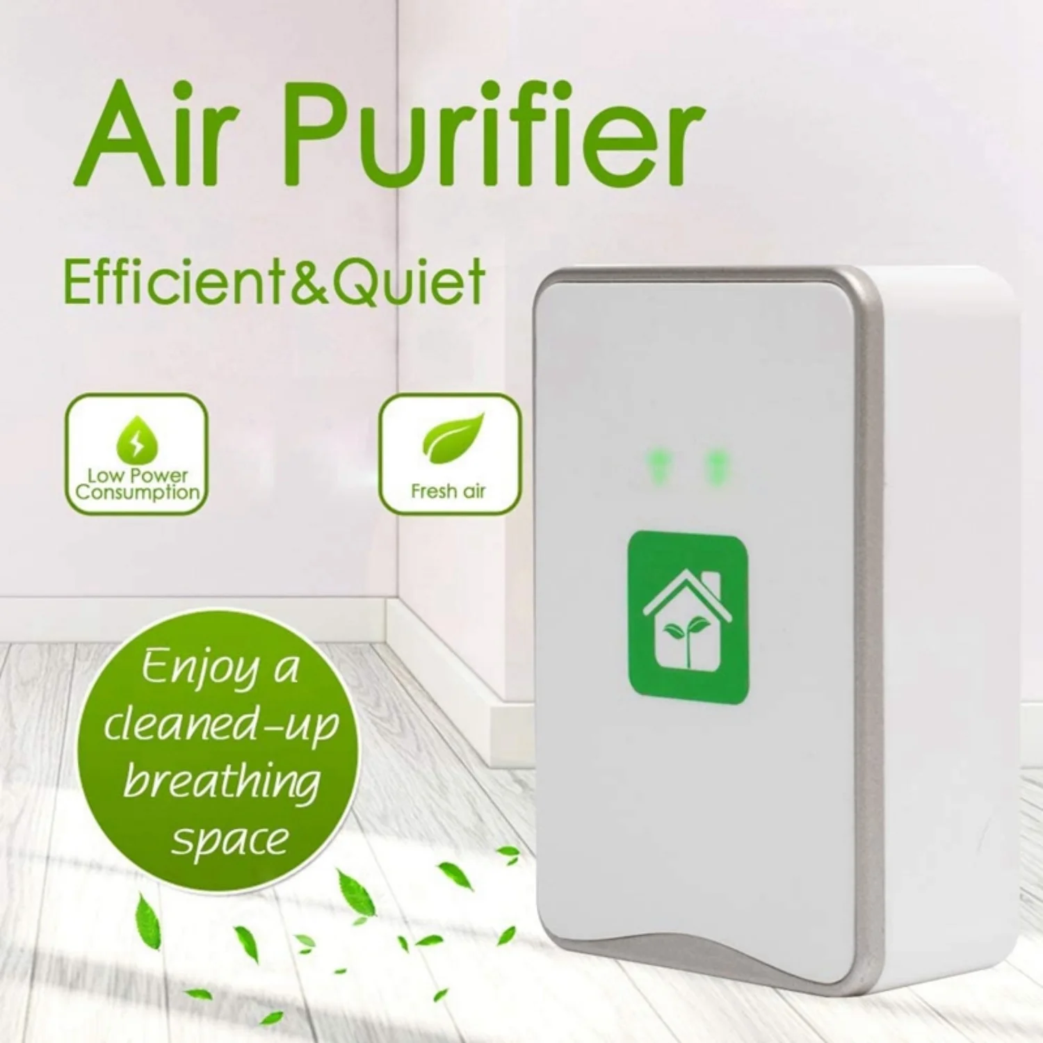 Plug Пречистване на въздуха Генератор на отрицателни йони, Йонизатор, Без филтър, Чисти За почистване на Алергени, Замърсители, мухъл, Миризми-Plug EU4