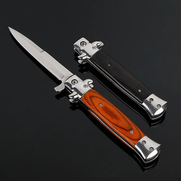 Джобен нож фиксиран тактически сгъваем джобен нож от стомана 5Cr13, абанос, дръжка от палисандрово дърво, тактически походный нож за оцеляване, сгъваеми ножове0
