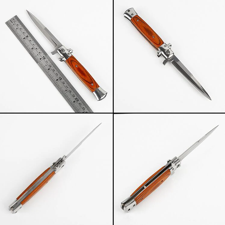 Джобен нож фиксиран тактически сгъваем джобен нож от стомана 5Cr13, абанос, дръжка от палисандрово дърво, тактически походный нож за оцеляване, сгъваеми ножове4